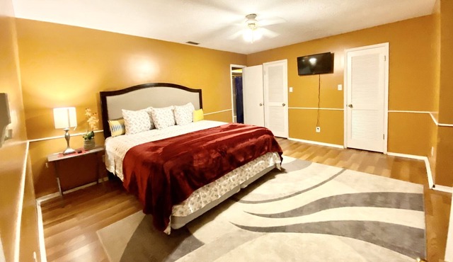 [Traveler Choice🧰 ]WiFi 75" TV/4BDR/3BT+Spacious/Gated+Safe@Hahira/nb l-75/GA🛫