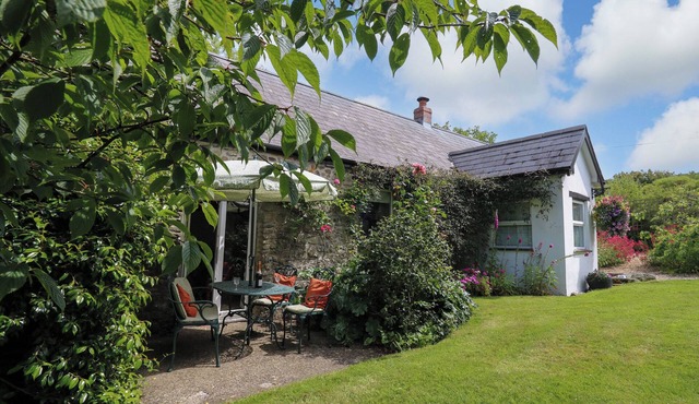 TRAWSNANT COTTAGE, pet friendly, with hot tub in New Quay
