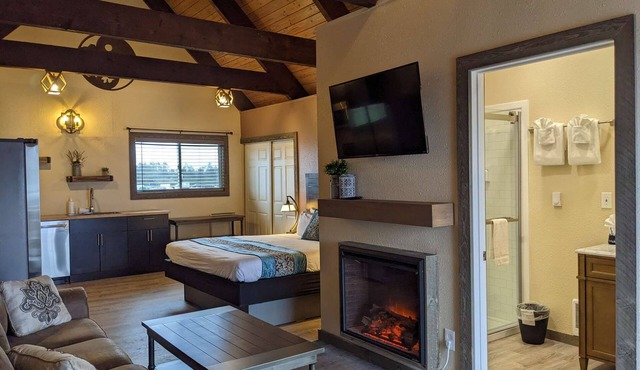 Treasure Chest - Deluxe King Suite with Fireplace, Pet Friendly