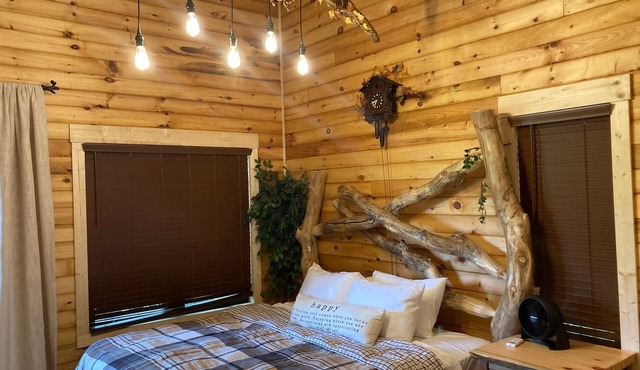 Treehouse cabin-unique stay-convenient location yet very secluded atmosphere