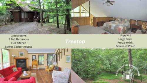 Treetop Cabin - Pool Access - Fireplace - Grill - Screen Porch - Deck - Wifi - Golf Nearby