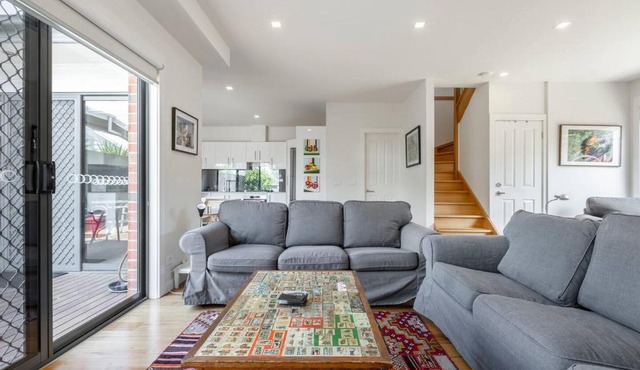 Trendy and Spacious Brunswick Stay with Outdoor Deck