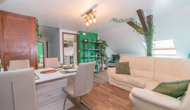 Trendy Green Apartment