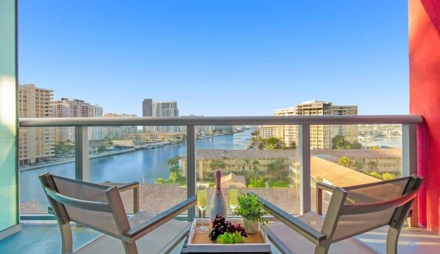 Trendy Studio | Balcony & Views | Vibrant Stay