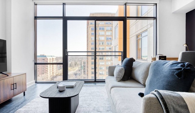 Trendy Virginia Square 1BR w/Gym & W/D, steps to Metro by Blueground