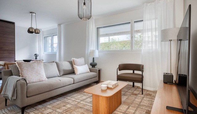 Trendy Wiedikon 1BR w/Storage Room & W/D, nr Market, by Blueground