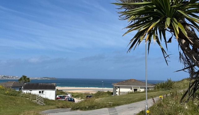 Treville soaks up the sun, which can be enjoyed from the deck with sea views.
