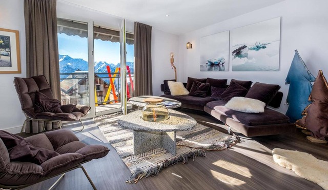 Triplex By Popalp, with mountain views, in the heart of Alpe d'Huez