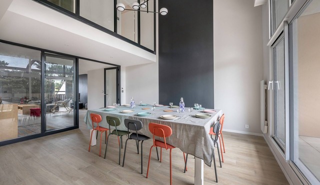 Triplex for 12 - 400m from Libraires beach