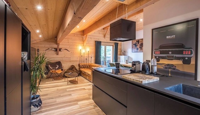 Triplex vue sud Huez village à 20 mètres des remontées