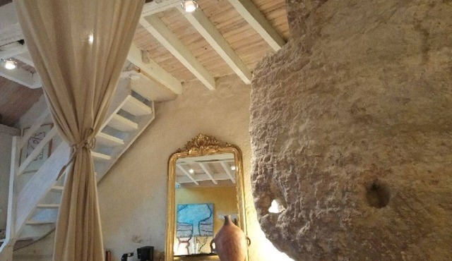 Troglodyte loft in the Loire valley in France