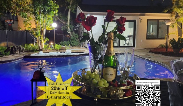 Tropical Oasis Miami/Beach/Hard Rock Stadium/8Bds/POOL/Jacuzzi/GAMES/BBQ