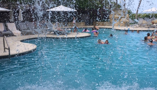 Tropical Oceanfront Condo located in a resort directly on the beach