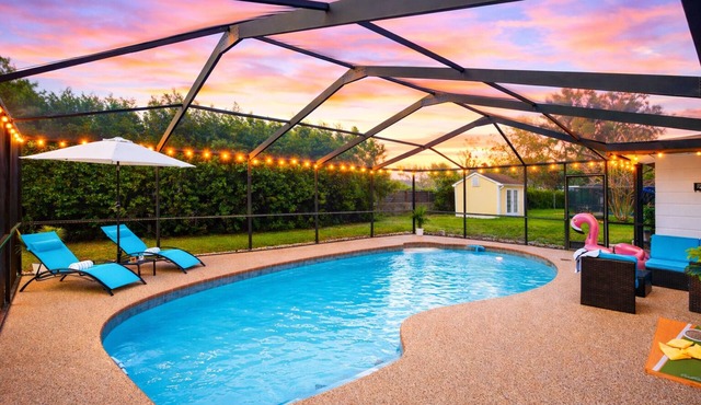 Tropical Pool Retreat Near USF/Casino/Busch Garden/Fairgrounds/Downtown