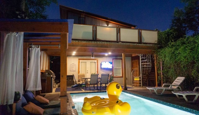 Tropical Resort in the City! Fun, Costa Rican Inspired house near it all! POOL!