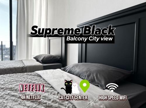 Tropics City Supreme Black Theme Large Balcony City View至尊黑主题大阳台城市风景民宿