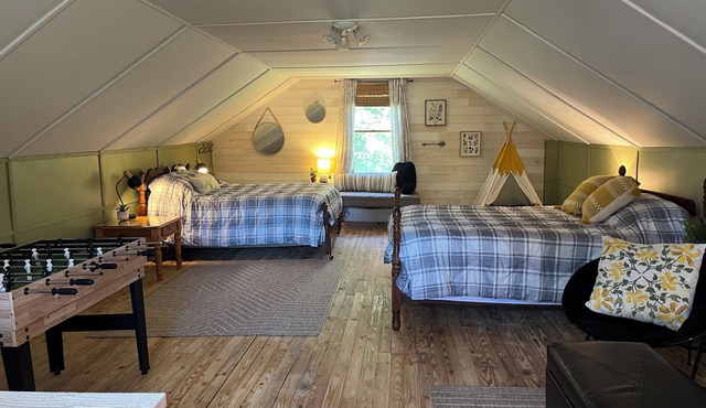 Trout View Cottage-Creekside fire pit, 2 bedrooms Sleeps 6 near ANF fun!