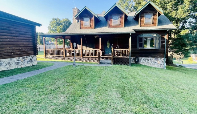 True log home, small town vibe