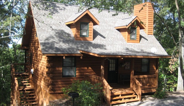 Tucked in the woods yet close to the pool