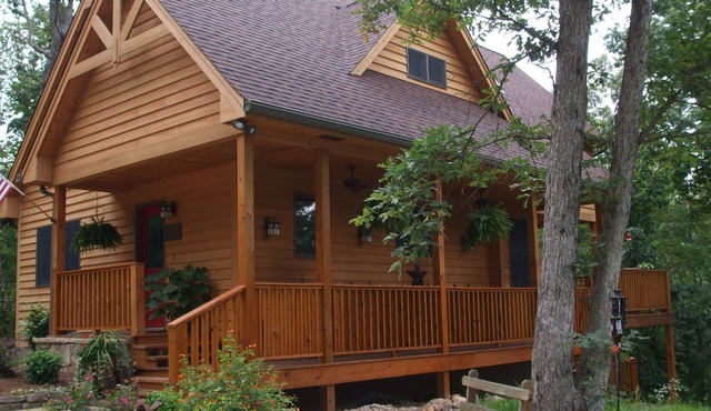 Tucked Inn is a cozy cabin located in Monteagle, Tennessee.