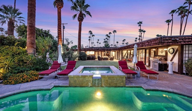 Tudor-Style Home on Manicured Grounds Near Downtown Palm Springs