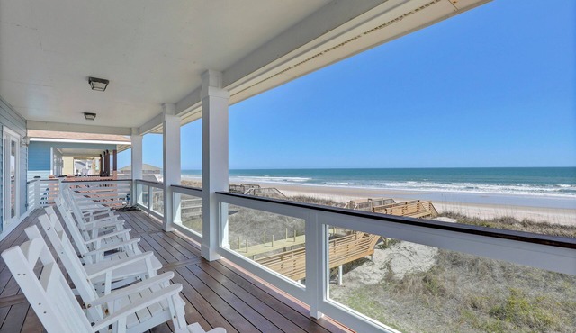 Turtle’s Trove Oceanfront House in North Topsail Beach - 5 beds, 5.5 baths