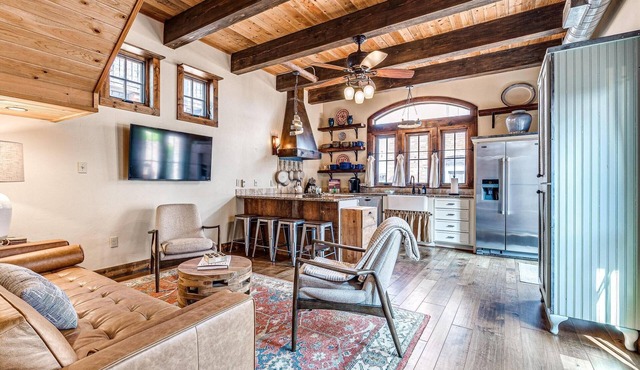 Tuscan feel with outdoor fireplace and cooking.