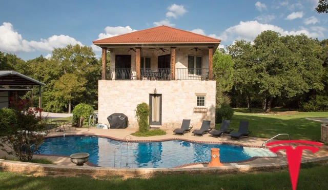 TUSCAN ON 16 ACRES BY LAKE MURRAY, WITH POOL/HOT TUB & TOY PARKING, EV CHARGER