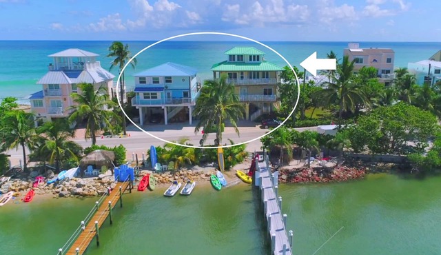 Twice As Nice: 2 SideBySide Ocean-2-River Beach Houses: Docks, Pools, Hot Tubs