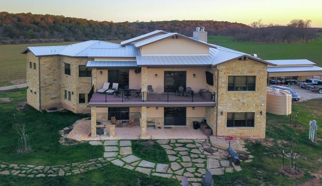 Twin Hills River Ranch Elegant Goldthwaite Escape, sleeps 20+