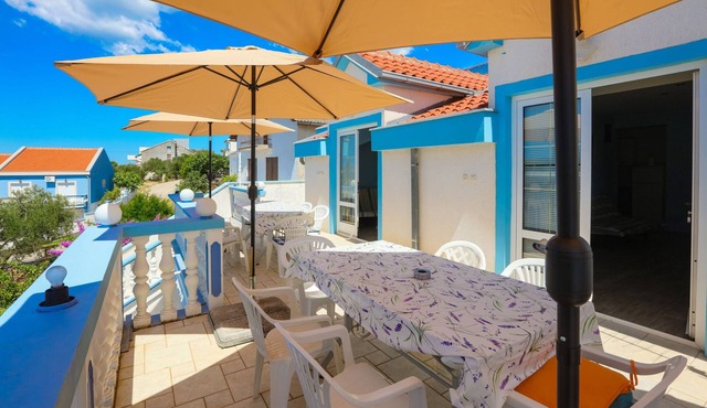 Two bedroom apartment with terrace and sea view Sveti Petar, Biograd (A-24702-d)