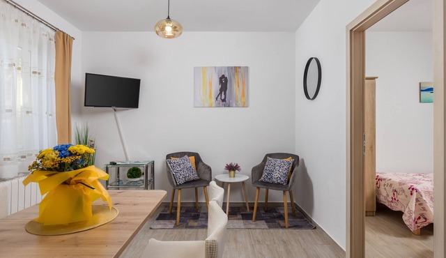 Two bedroom apartment with terrace and sea view Kraljevica (A-17589-c)