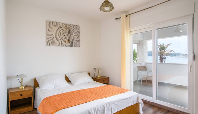 Two bedroom apartment with terrace and sea view Rogoznica (A-11929-a)