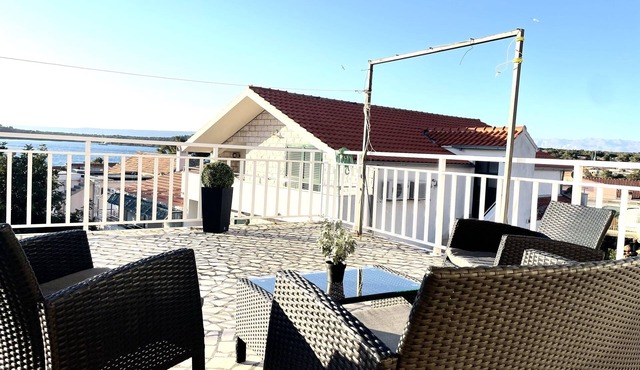 Two bedroom apartment with terrace and sea view Lovište, Pelješac (A-19514-a)