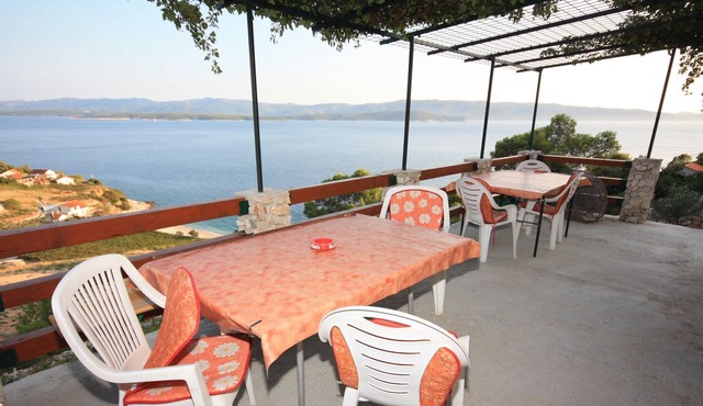 Two bedroom apartment with terrace and sea view Cove Vela Farska, Brač (A-2897-a)