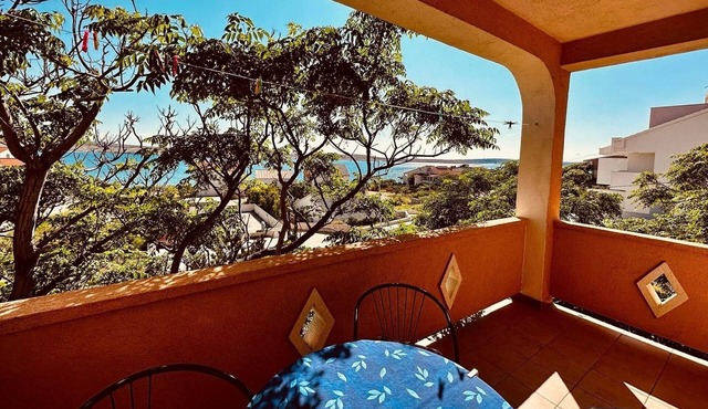 Two bedroom apartment with terrace and sea view Vidalići, Pag (A-24330-a)