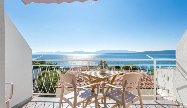 Two bedroom apartment with balcony and sea view Živogošće - Blato, Makarska (A-22253-h)