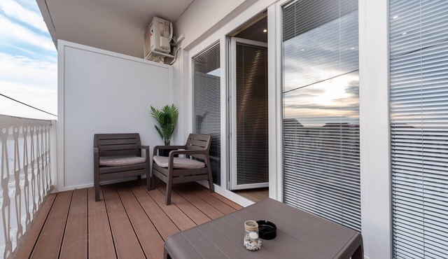 Two bedroom apartment with terrace and sea view Sukošan (Zadar) (A-5906-d)