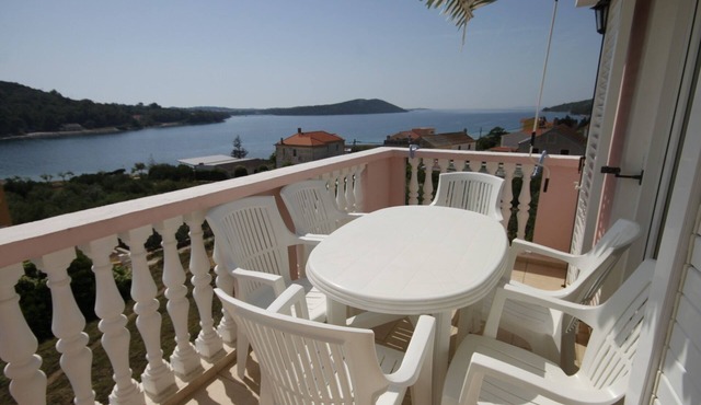 Two bedroom apartment with terrace and sea view Cove Soline, Dugi otok (A-448-g)