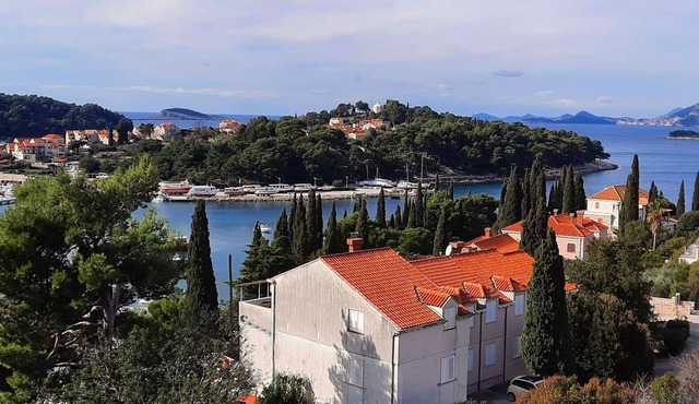 Two bedroom apartment with balcony and sea view Cavtat, Dubrovnik (A-18857-b)
