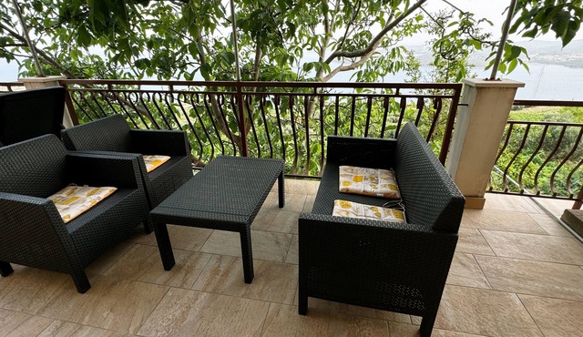 Two bedroom apartment with terrace and sea view Orebić, Pelješac (A-16326-a)