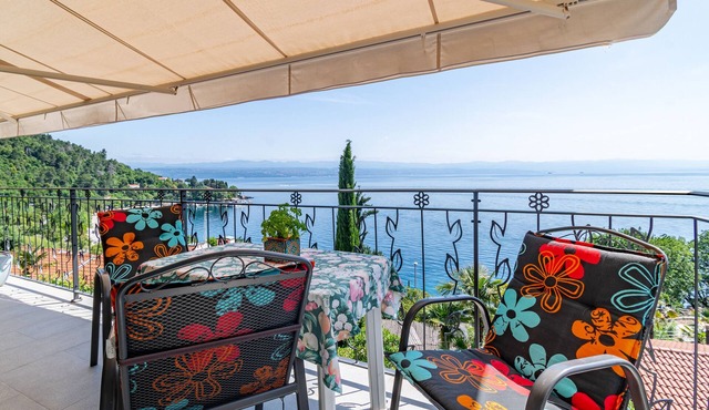 Two bedroom apartment with terrace and sea view Medveja, Opatija (A-7720-b)