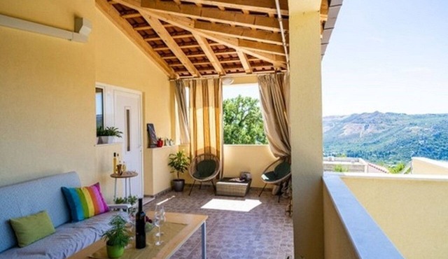 Two bedroom apartment with terrace and sea view Buići, Dubrovnik (A-24565-b)