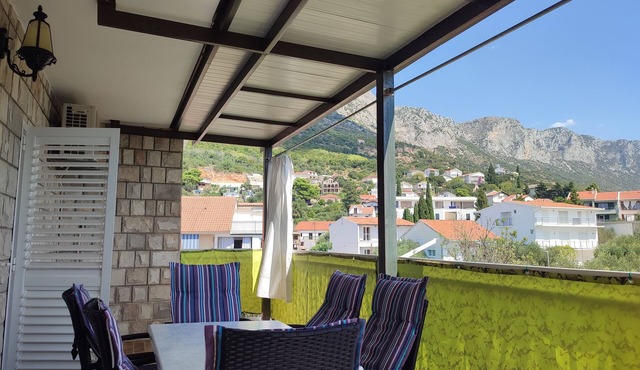 Two bedroom apartment with terrace and sea view Podaca (Makarska) (A-2576-b)