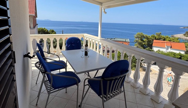 Two bedroom apartment with terrace and sea view Prižba, Korčula (A-149-b)