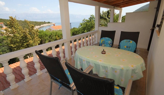 Two bedroom apartment with terrace and sea view Cove Zarace (Gdinj), Hvar (A-4597-a)