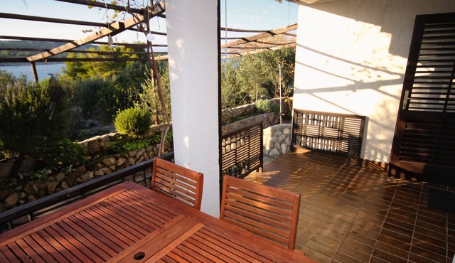 Two bedroom apartment with terrace and sea view Cove Pokrivenik, Hvar (A-5224-a)