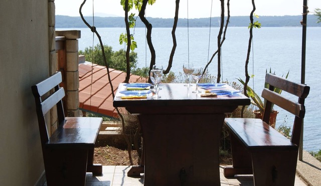Two bedroom apartment with terrace and sea view Zavala, Hvar (A-15357-a)