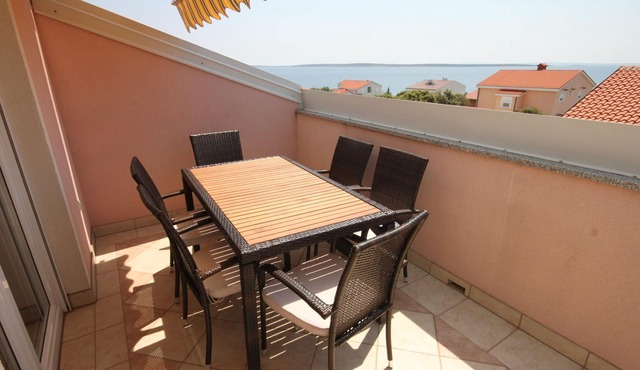 Two bedroom apartment with terrace and sea view Mandre, Pag (A-6507-a)