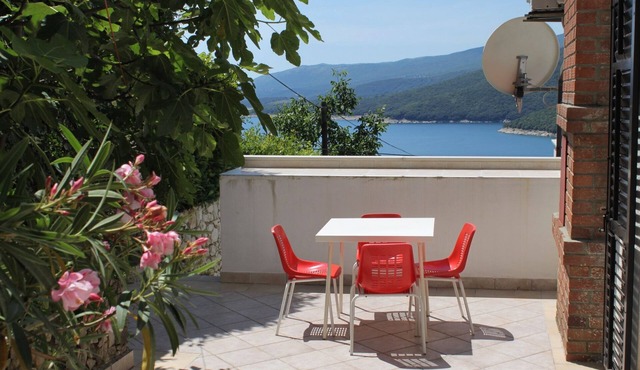 Two bedroom apartment with terrace and sea view Rabac, Labin (A-2340-a)